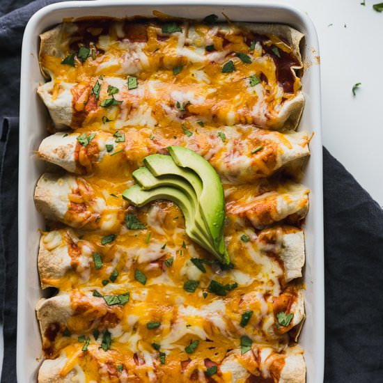 Beef and Bean Enchiladas - Recipe photo by 3ScoopsofSugar