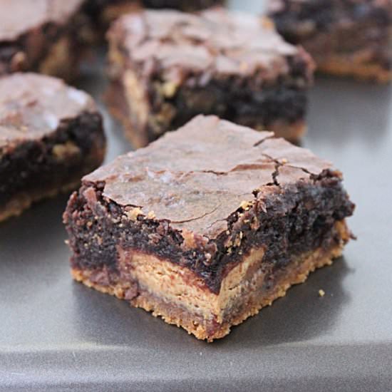 Peanut Butter Cup Brownies - Recipe photo by Table for 7