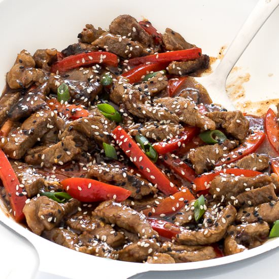 Spicy Szechuan Beef - Recipe photo by ChefSavvy