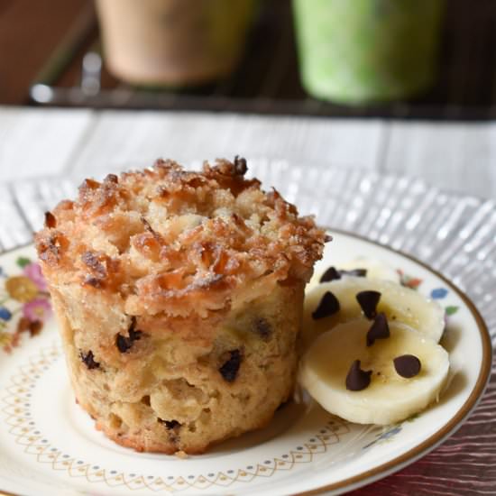 Coconut Crumb Banana Muffins - Recipe photo by Encharted Cook
