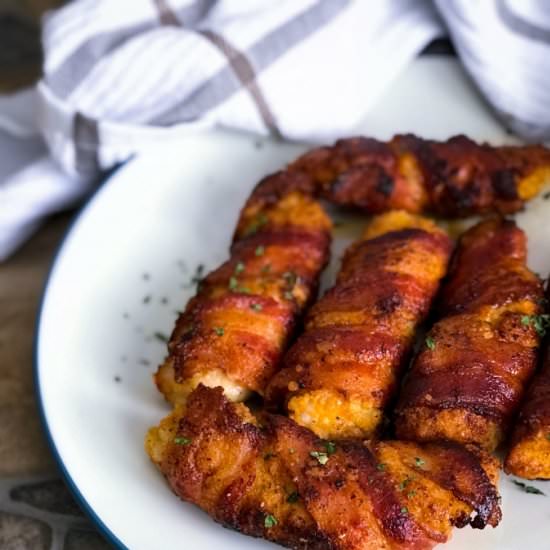 Bacon Wrapped Parmesan Chicken - Recipe photo by buttertogetherkitchen
