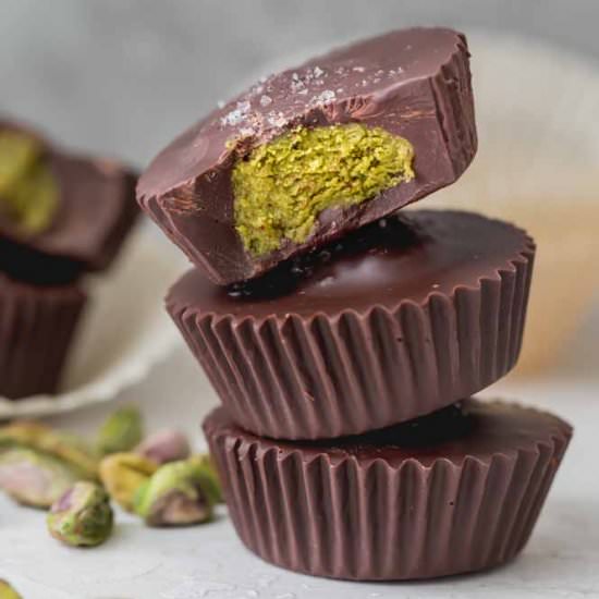 Chocolate Pistachio Butter Cups - Recipe photo by feelgoodfoodie1
