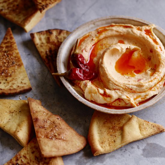 Calabrian Chili Hummus - Recipe photo by gdalkin