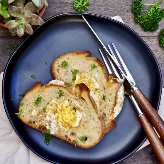 Egg-In-A-Hole - Recipe photo by simmerandsauce