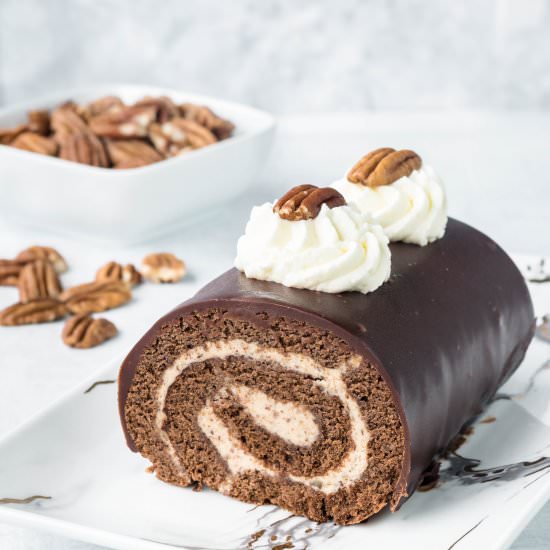 Chocolate Roll Cake - Recipe photo by piesandtacos