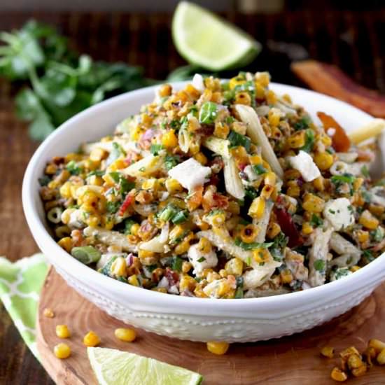 Mexican Street Corn Pasta Salad - Recipe photo by Lemon blossoms