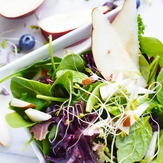 Pear Salad with Feta - Recipe photo by SheSaved