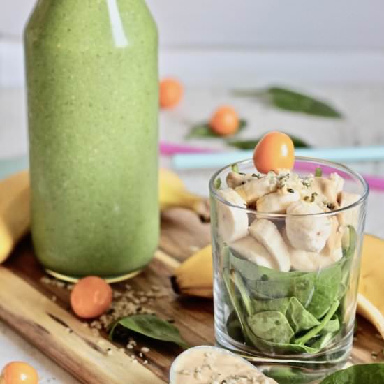 Green Breakfast Smoothie - Recipe photo by Lemon Thymes