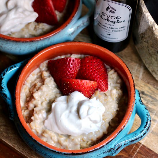 Toasted Orange Vanilla Cream Oats - Recipe photo by The Healthy Toast