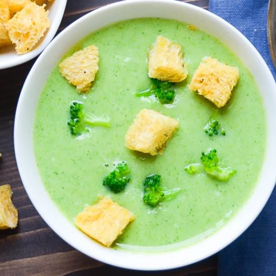 Truffled Cream of Broccoli Soup - Recipe photo by garlic and zest