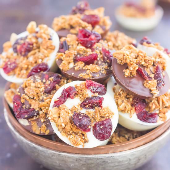 Chocolate Cherry Granola Cups - Recipe photo by pumpkinnspice