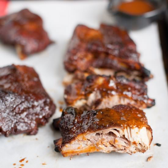 Slow Cooker Barbecue Ribs - Recipe photo by wholefully