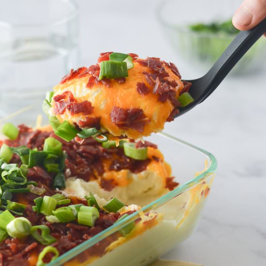 Loaded Cauliflower Mash - Recipe photo by theharvestskillet