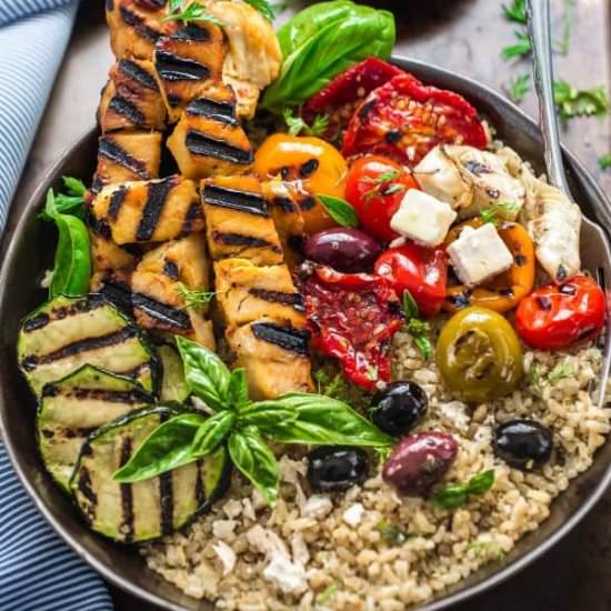 Chicken Souvlaki Quinoa Bowls - Recipe photo by LifemadeSweeter