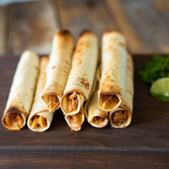 Shredded Chicken Baked Taquitos - Recipe photo by culinaryginger