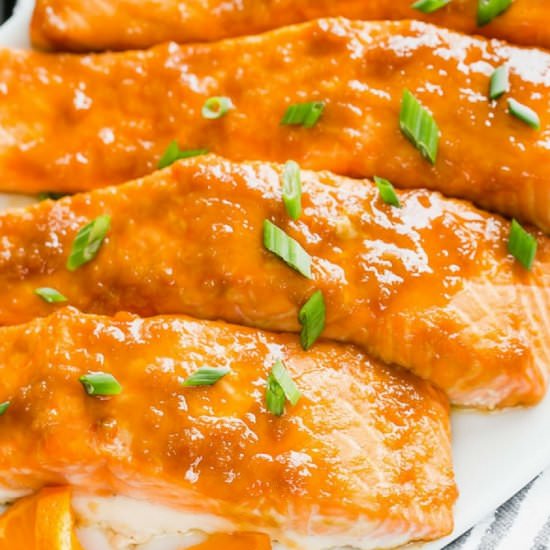 Orange Ginger Baked Salmon - Recipe photo by BusyCooks