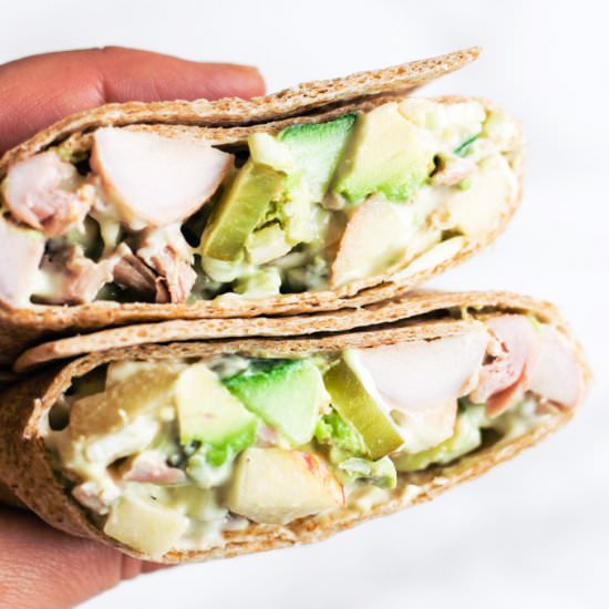 Chicken & Avocado Wraps - Recipe photo by addsomeveg