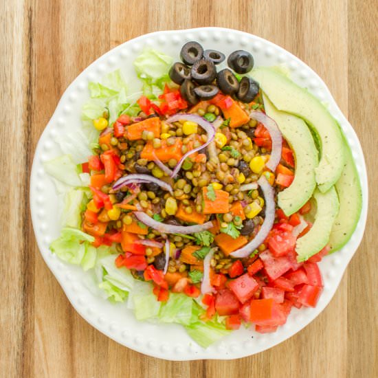 Southwest Lentil Salad - Recipe photo by palouse_brand