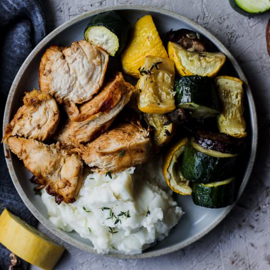Lemon Thyme Chicken w/ Potatoes - Recipe photo by getwellwithem