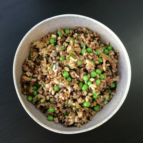 FRIED RICE LOADED WITH PEAS - Recipe photo by proportionalplate