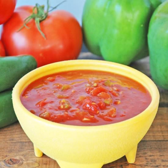 Homemade Bottled Salsa - Recipe photo by savingcentbycent