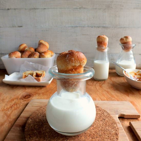 caramel cork donuts - Recipe photo by davebakes