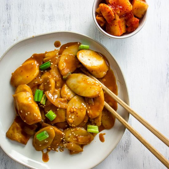 Sweet & Spicy Korean Rice Cakes - Recipe photo by Went Here 8 This