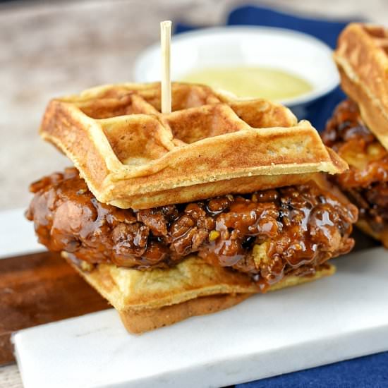 Sweet & Sticky Chicken Sliders - Recipe photo by dudethatcookz