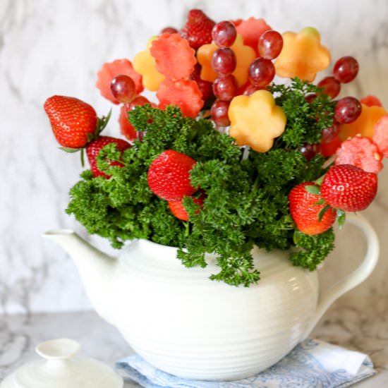 Flower Fruit Centerpiece - Recipe photo by abakershouse