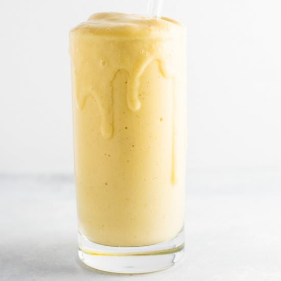 Healthy peach smoothie recipe - Recipe photo by buildyourbite
