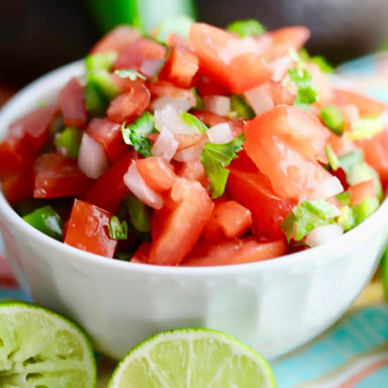 Easy Homemade Pico de Gallo - Recipe photo by Grits and Pinecones