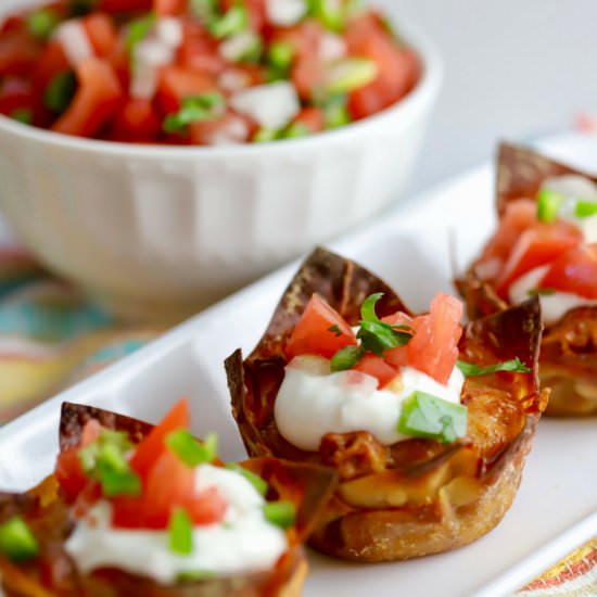 Easy Crunchy Taco Cups - Recipe photo by Grits and Pinecones
