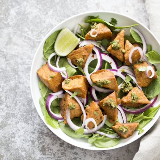 Tempeh Tandoori Tikka Bowl - Recipe photo by richa