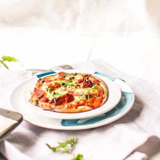 Pita pizza - Recipe photo by thetortillachannel