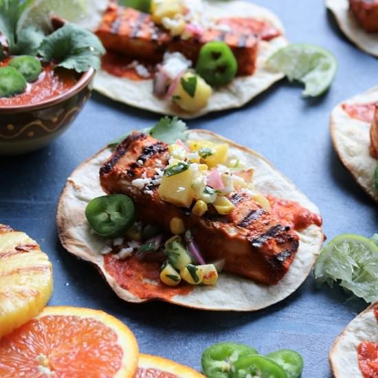 Fish Tacos Al Pastor - Recipe photo by Give it Some Thyme