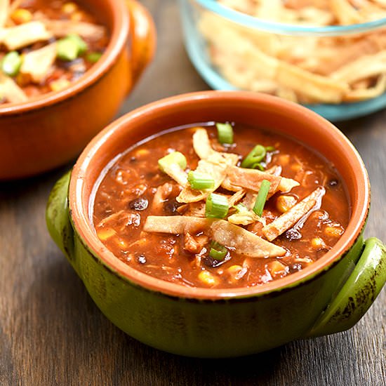 Easy Chicken Tortilla Soup - Recipe photo by onionringsandthings