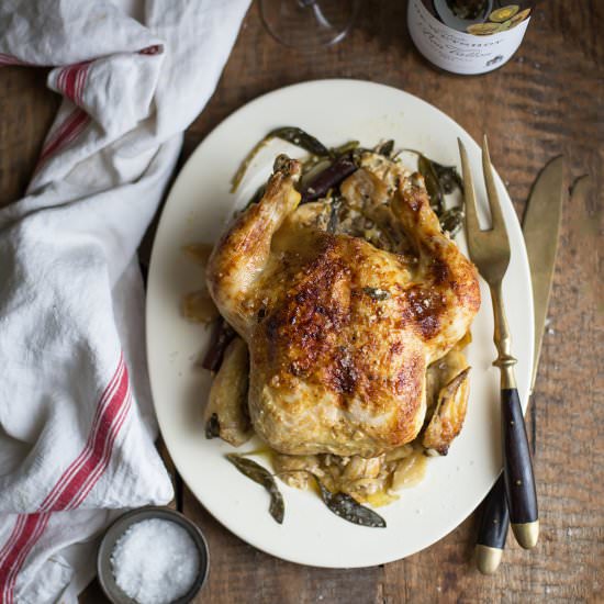 Jamie Olivers chicken in milk - Recipe photo by drizzleanddip