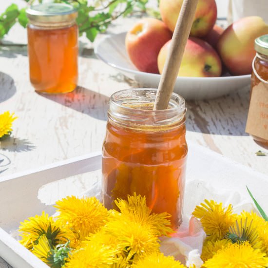 Dandelion and Rose Vegan Honey - Recipe photo by sevenroses