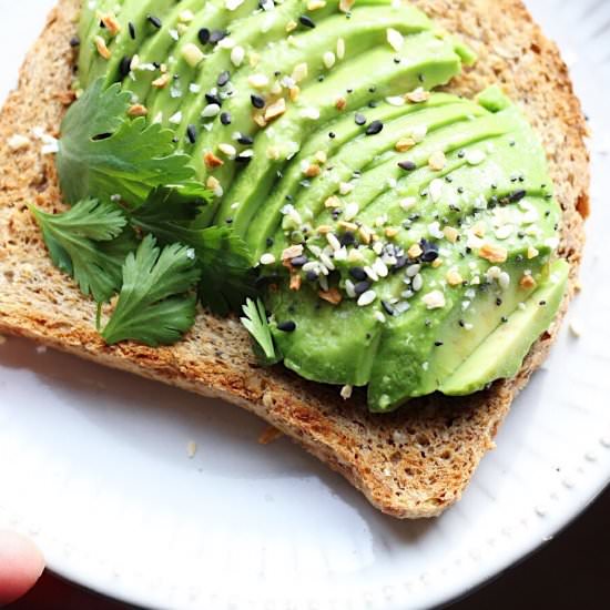 Avocado Toast with Everything Bagel - Recipe photo by thygoodness