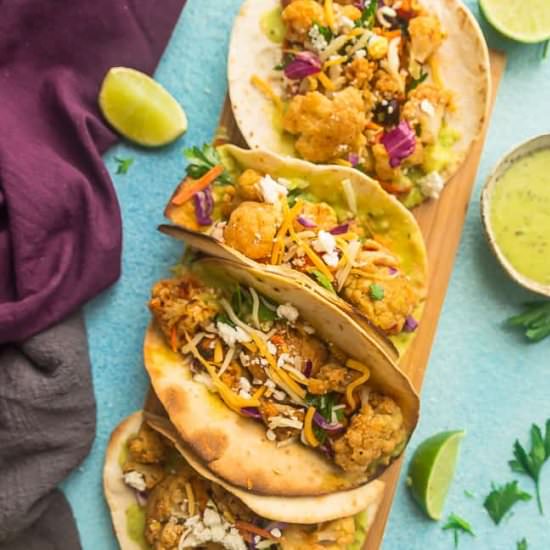 Roasted Cauliflower Tacos - Recipe photo by LifemadeSweeter