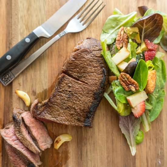 Garlic Butter Steak - Recipe photo by A Table Full of Joy