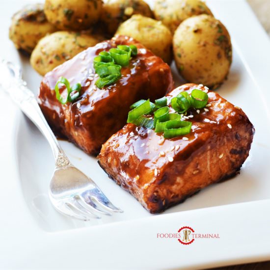 Teriyaki Salmon Steaks! - Recipe photo by foodiesterminal