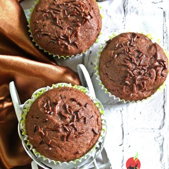 Wholewheat Double Chocolate Muffins - Recipe photo by anshusfoododyssey