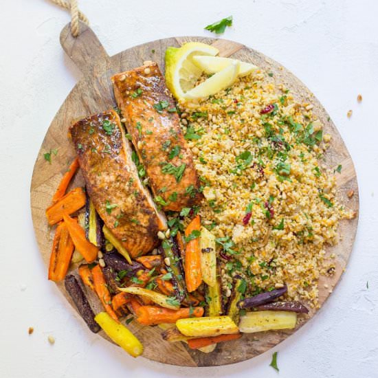 Moroccan Salmon Board - Recipe photo by Cook With Me Darling