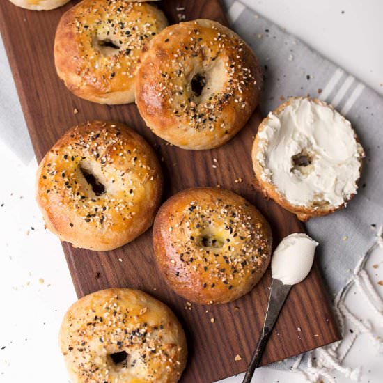 Grain-Free Everything Bagels - Recipe photo by Kiwi and Carrot