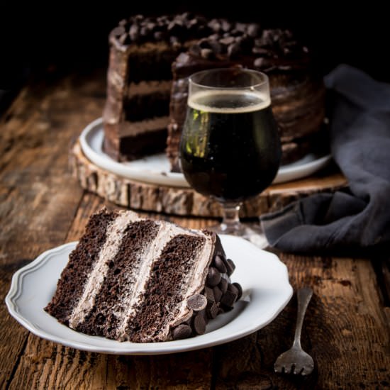 Drunk Diablo Stout Devils Food Cake - Recipe photo by TheBeeroness