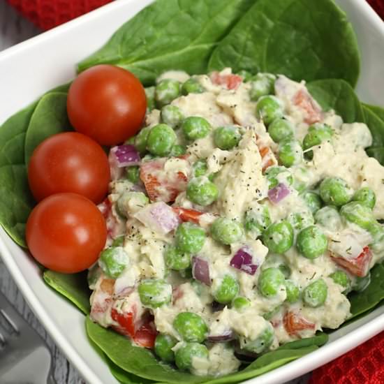 High Protein Sweet Pea Tuna Salad - Recipe photo by TheToastyKitchen