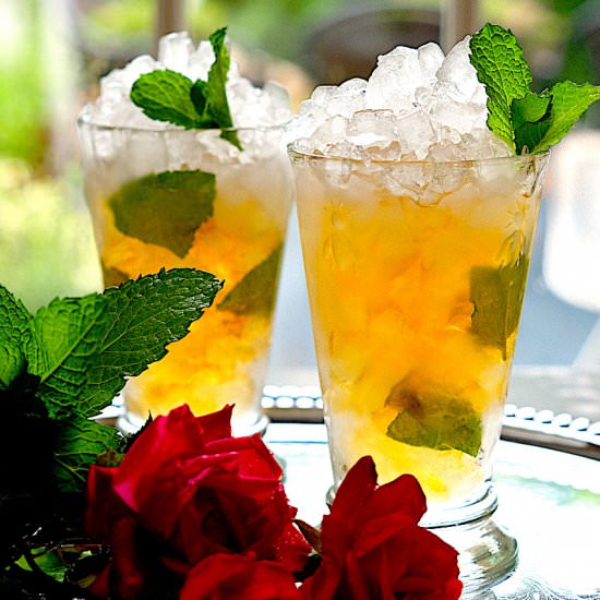 Mint Julep - Recipe photo by SipsNibblesBites