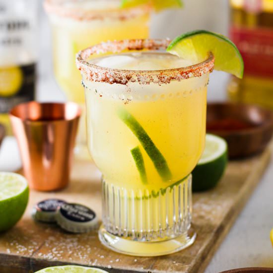 Lemon Lime Beergaritas - Recipe photo by Modern Farmhouse Eats