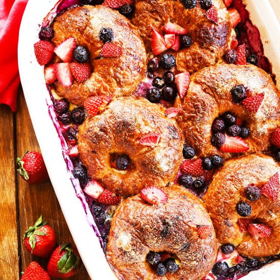 Mixed Berry Croissant Bake - Recipe photo by pipandebby